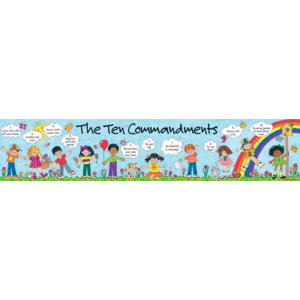 Children's Ten Commandments Banner