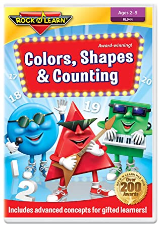 Rock N Learn: Colors, Shapes & Counting Ages 2-5 DVD