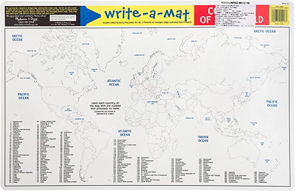 Write-A-Mat: Countries of the World