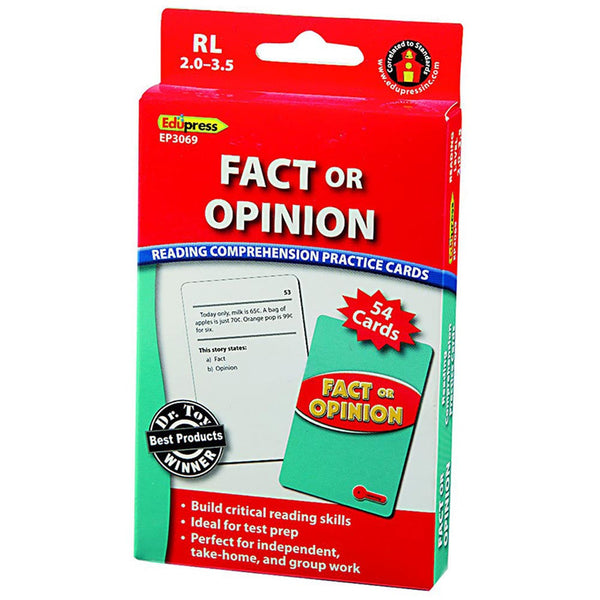 Fact or Opinion Reading Level 2.0-3.5