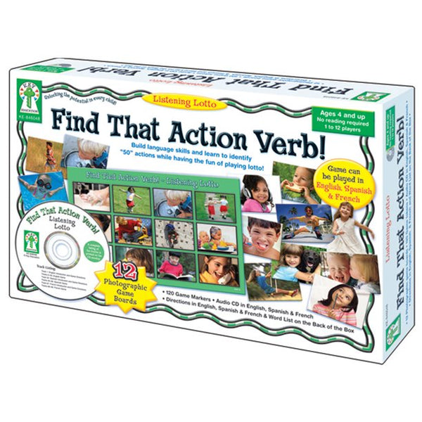 Listening Lotto: Find That Action Verb!