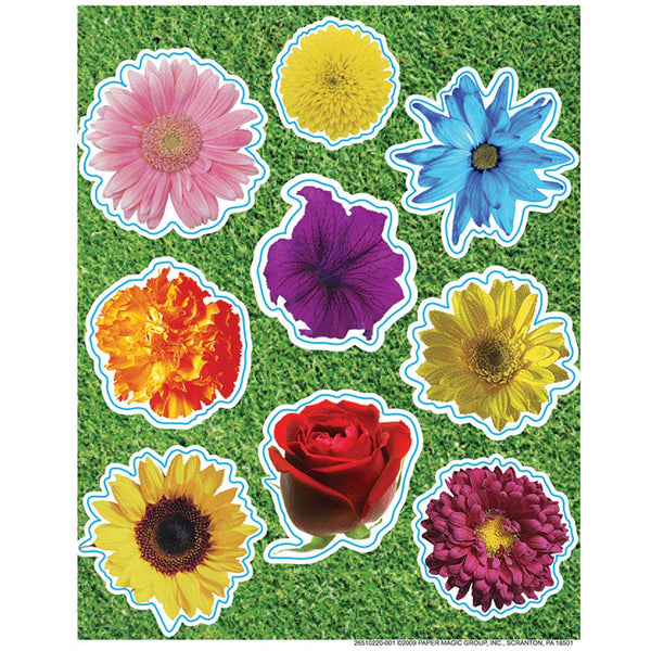 Photo Flower Glitter Stickers (36/Package)
