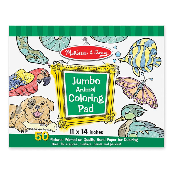Jumbo Animal Coloring Pad Ages 3+