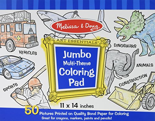 Jumbo Multi-Theme Coloring Pad-Blue Ages 3+
