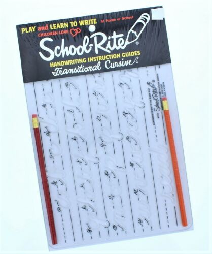 School-Rite Handwriting Instruction Guides Transitional Cursive (Lower Case)