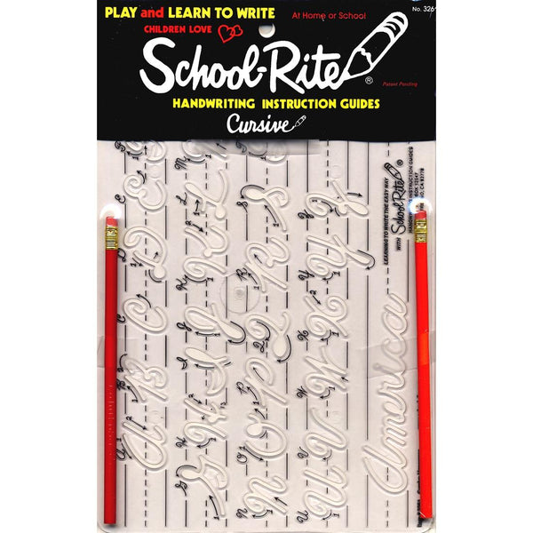 School-Rite Handwriting Instruction Guides Transitional Cursive (Upper Case)