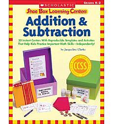 Shoe Box Learning Center Addition & Subtraction Grades K-2