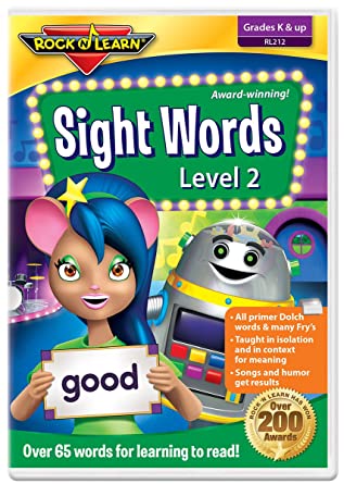 Rock N Learn: Sight Words Level 2 Grades K+ DVD