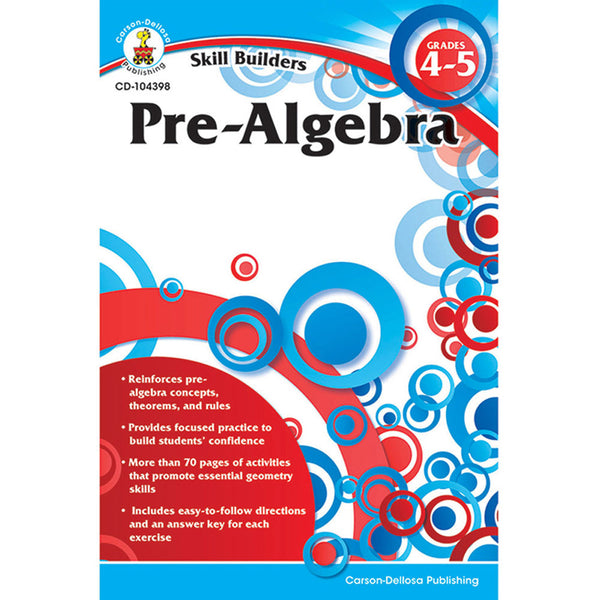 Skill Builders: Pre-Algebra Grades 4-5