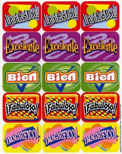 Spanish Stickers (120/Package)