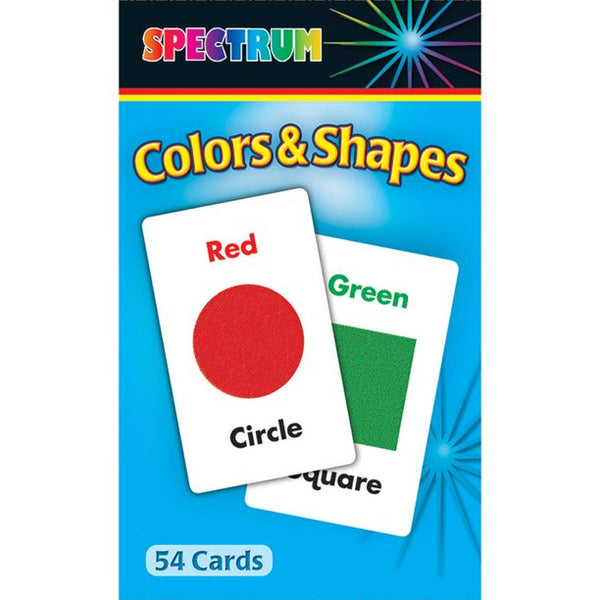 Spectrum Colors & Shapes Flash Cards