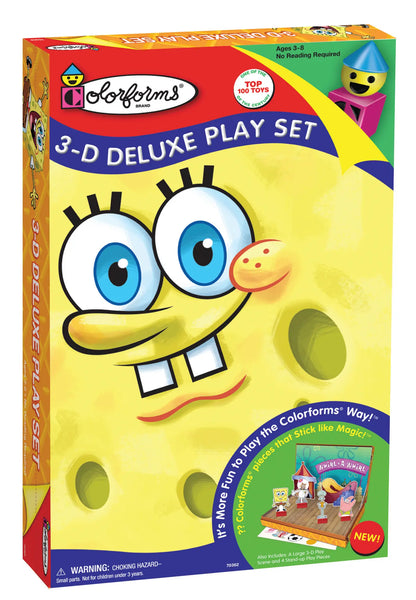 3-D Deluxe Play Set: SpongeBob SquarePants Ages 3-8