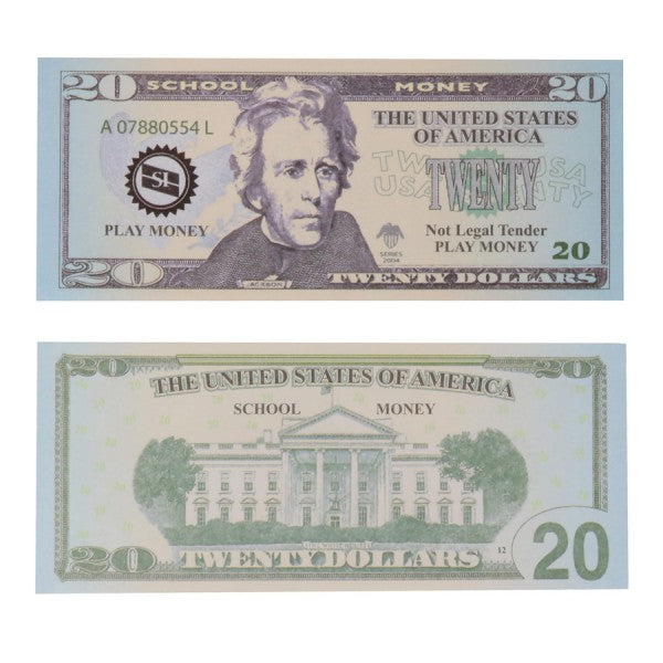 US Money Bills $20 (100/Package)