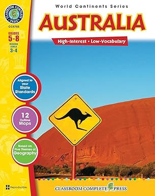 World Continents Series Australia - Grades 5-8