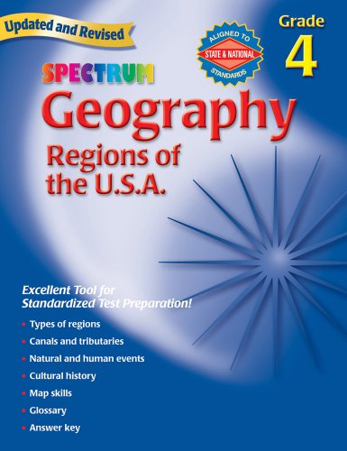 Updated and Revised Spectrum Geography Regions of the U.S.A. Grade 4