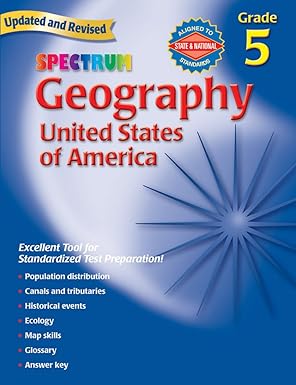 Updated and Revised Spectrum Geography United States of America Grade 5