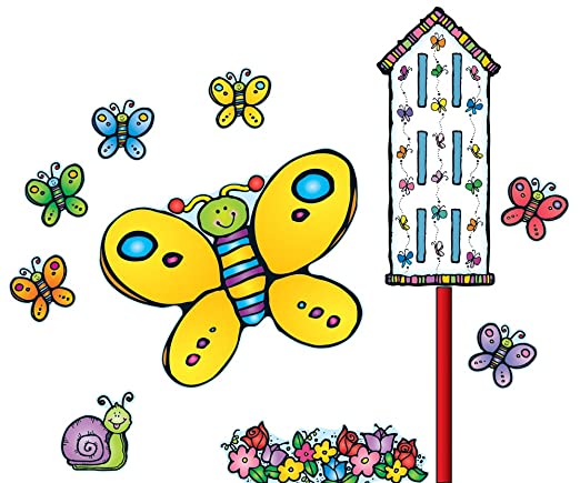 D.J. Inkers: Butterflies Bulletin Board Set