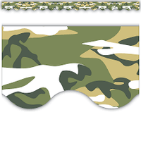 Camouflage Scalloped Border (35'/Package)