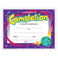 Certificate of Completion (30/Package)