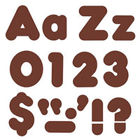 Chocolate 4" Casual Uppercase & Lowercase Ready Letters