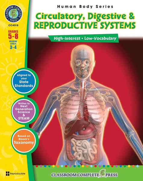 Circulatory, Digestive & Reproductive Systems Grades 5-8