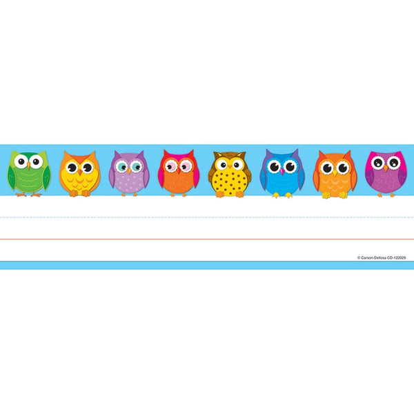 Colorful Owls Name Plates (36/Package)