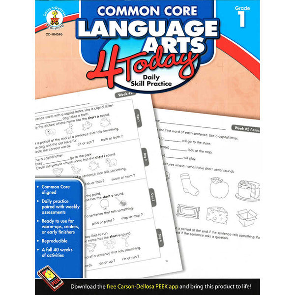 Common Core Language Arts 4 Today: Daily Skill Practice Grade 1