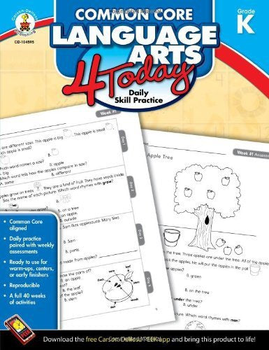 Common Core Language Arts 4 Today: Daily Skill Practice Grade K