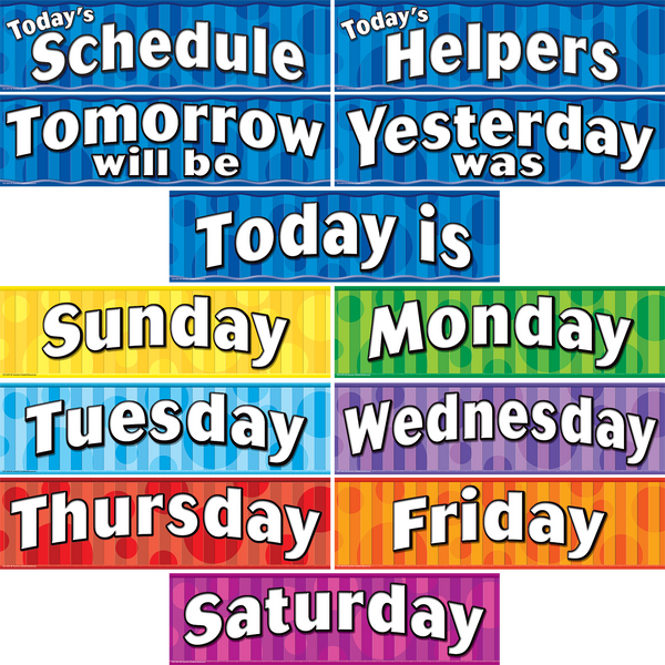 Days Of The Week Headliners