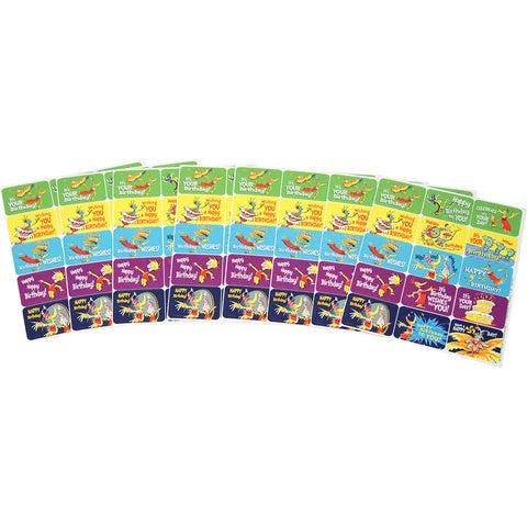 Dr. Seuss Happy Birthday Success Stickers (120/Package)