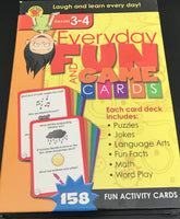 Everyday Fun and Game Cards Grades 3-4