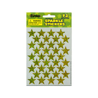 Gold Stars Sparkle Stickers (72/Package)