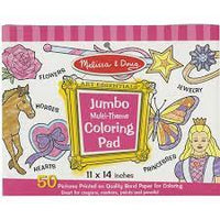 Jumbo Multi-Theme Coloring Pad-Pink Ages 3+