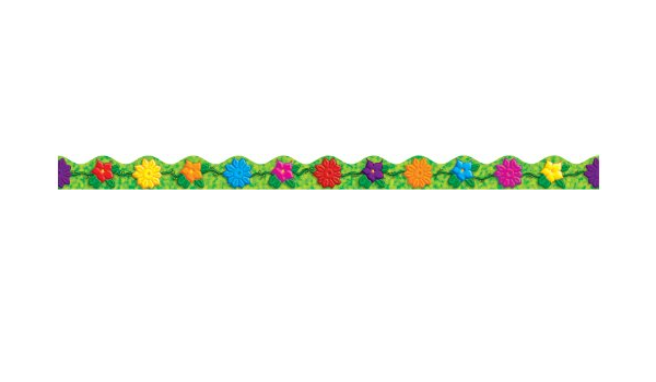 Jungle Flowers Scalloped Trimmers (36'/Package)