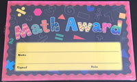 Math Award (30/Package)