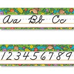 Monkeys Alphabet/Number Line Traditional Cursive