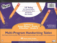 Multi-Program handwriting Tablet Grades K-1 (40 Sheets/Pack)