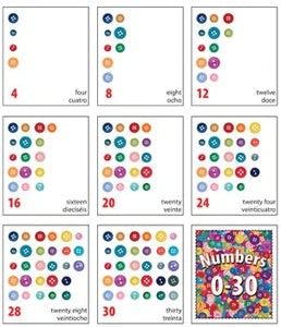 Numbers 0-30 Mini Bulletin Board Set