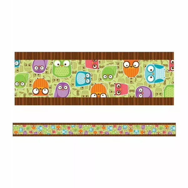 Owls 3" Straight Border (36'/Package)