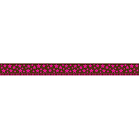 Pink Stars on Brown Straight Border (35'/Package)