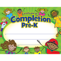 Pre-K Certificate of Completion (50/Package)