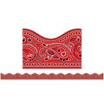 Red Bandana Scalloped Trimmers (36'/Package)