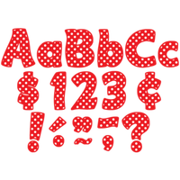 Red Polka Dots Funtastic 4" Letters Combo Pack