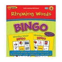 Rhyming Words Bingo Ages 4+