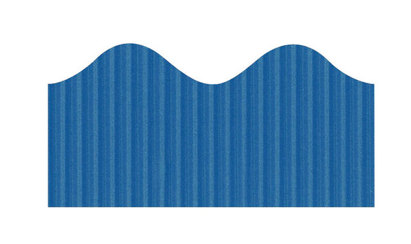 Rich Blue Bordette Pre-Scalloped Border Roll (50'/Package)