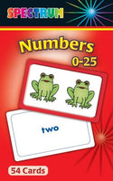 Spectrum Numbers 0-25 Flashcards Grades PreK-1