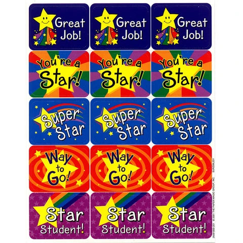 Stars Success Stickers (120/Package)