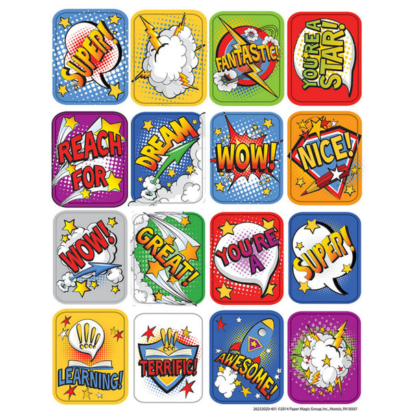 Super Class 3D Motion Stickers (32/Package)