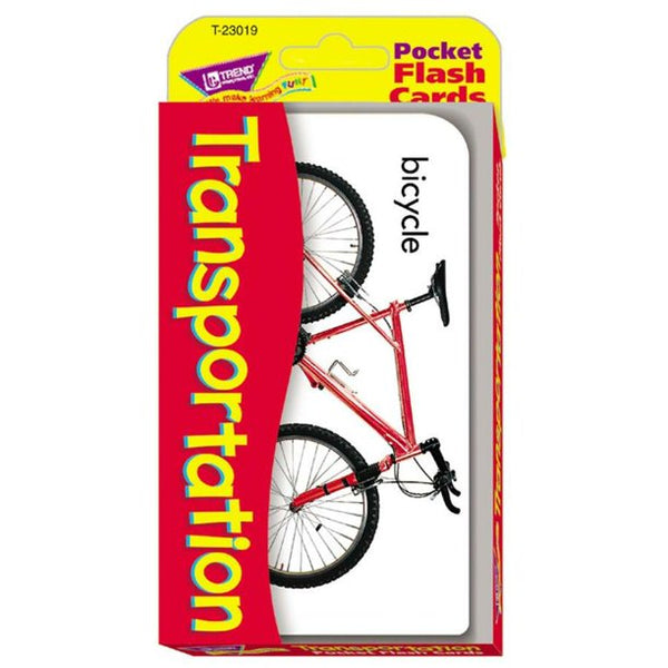 Transportation Pocket Flash Cards