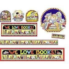 We Love Books Bulletin Board Set